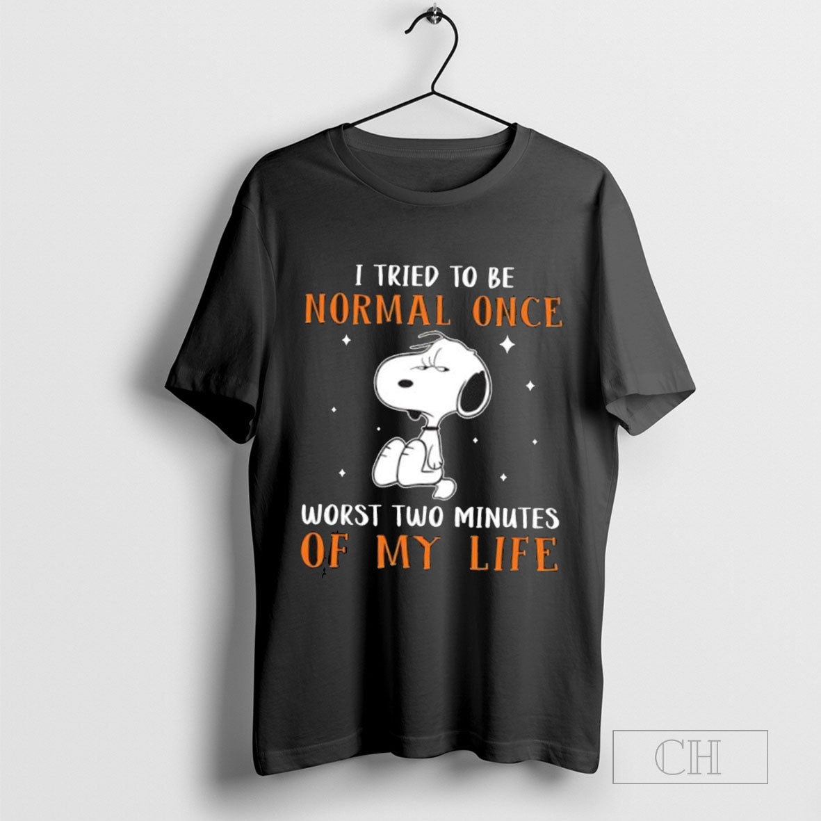 Snoopy I tried to be normal once worst two minutes of my life T-shirt