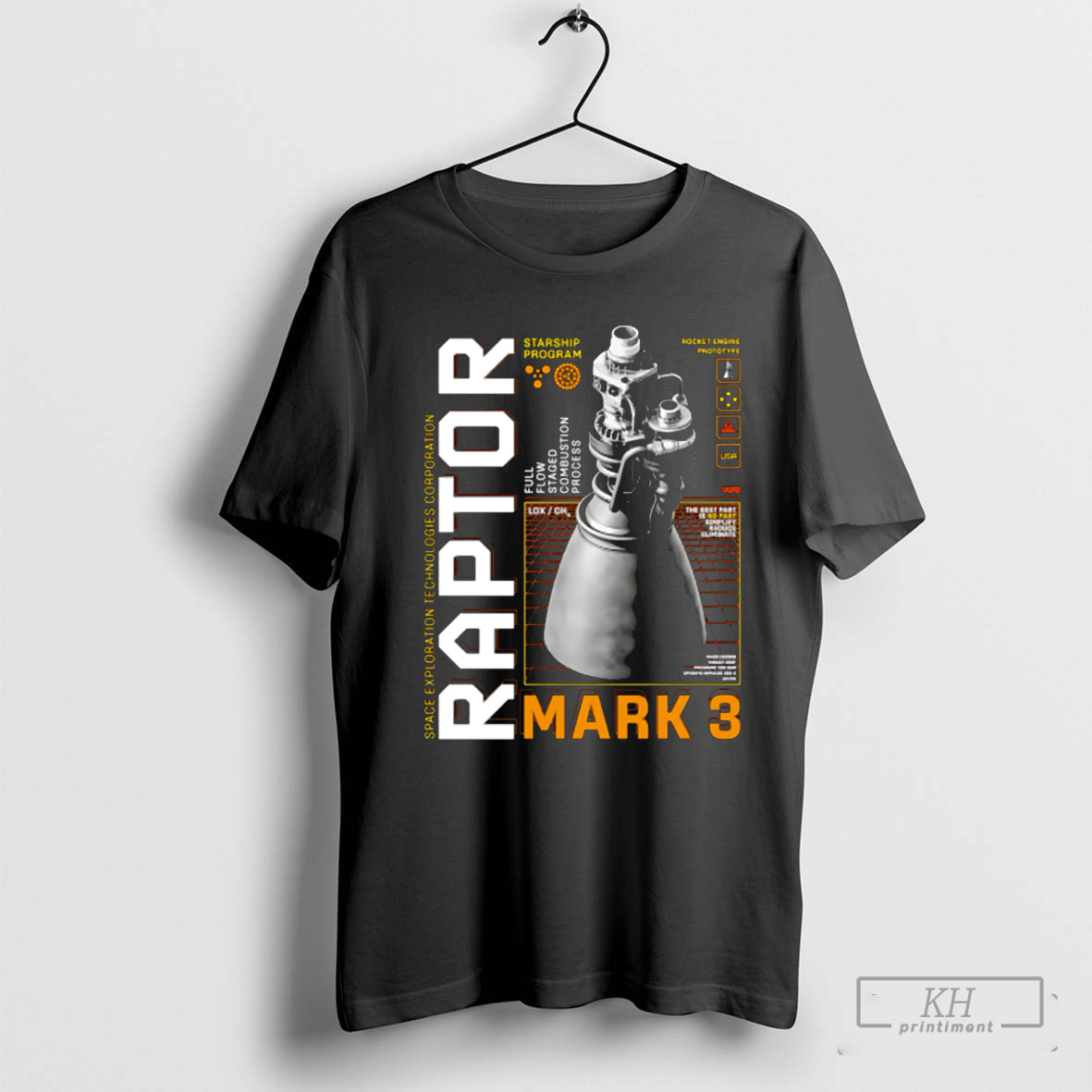 Starship program Next-Gen Raptor 3 shirt