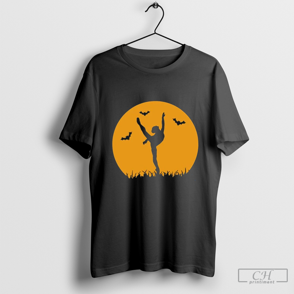Spooky Dance Silhouette Teacher T-Shirt