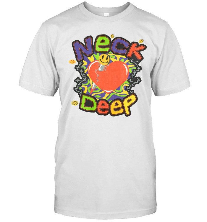 Deep Love Neck Deep White T-Shirt