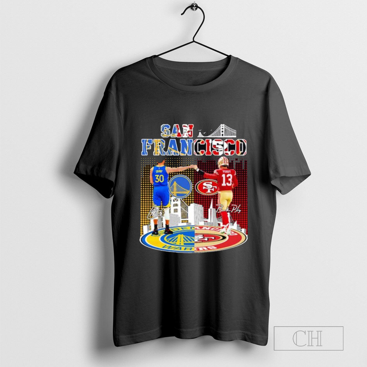 San Francisco 2024 Stephen Curry And Brock Purdy Players Signatures T-Shirt