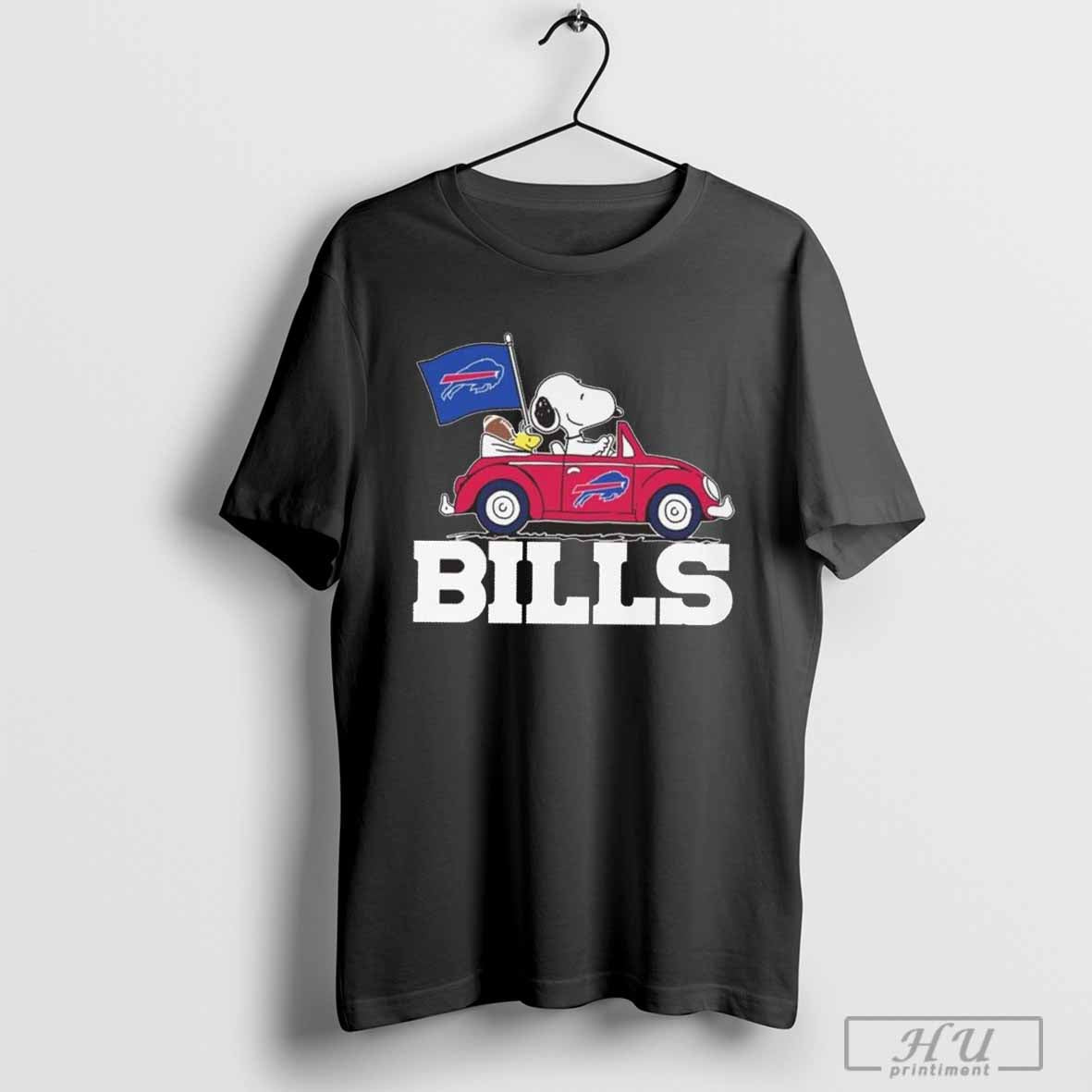 Snoopy And Woodstock Driver Car Buffalo Bills 2024 Shirt