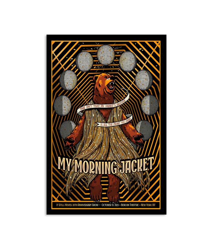 Limited My Morning Jacket New York, NY October 19, 2023 Poster