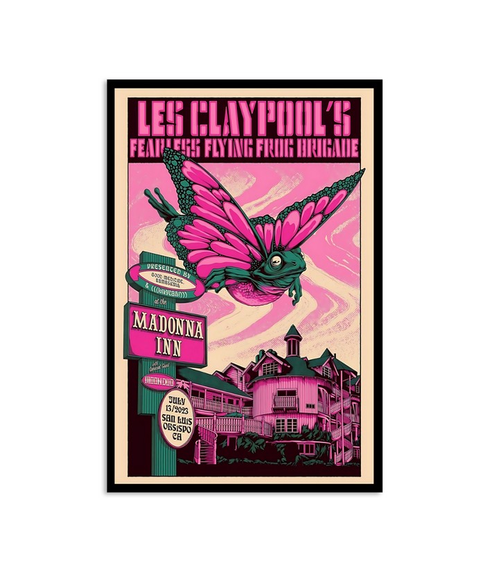 July 13 2023 Les Claypool's Fearless Flying Frog Brigade San Luis Obispo, CA Poster