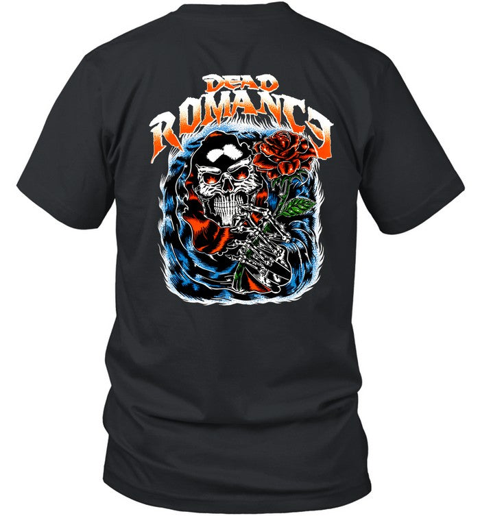 Dead Romance Skull Art Shirt Design