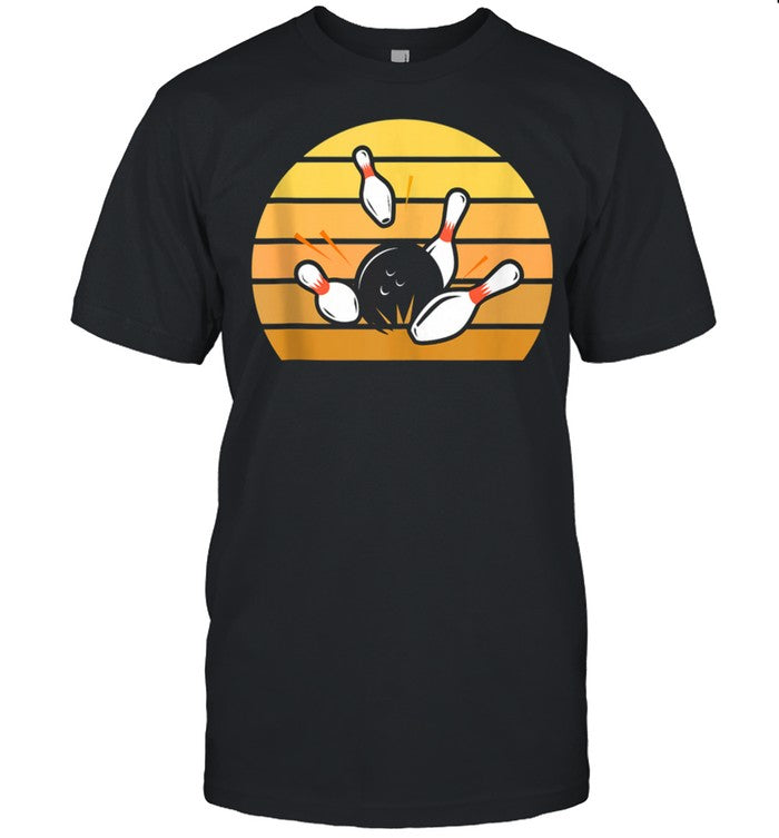 Retro Bowling Sunset shirt