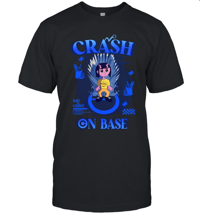 Crash On Base Top Caller Black Tee