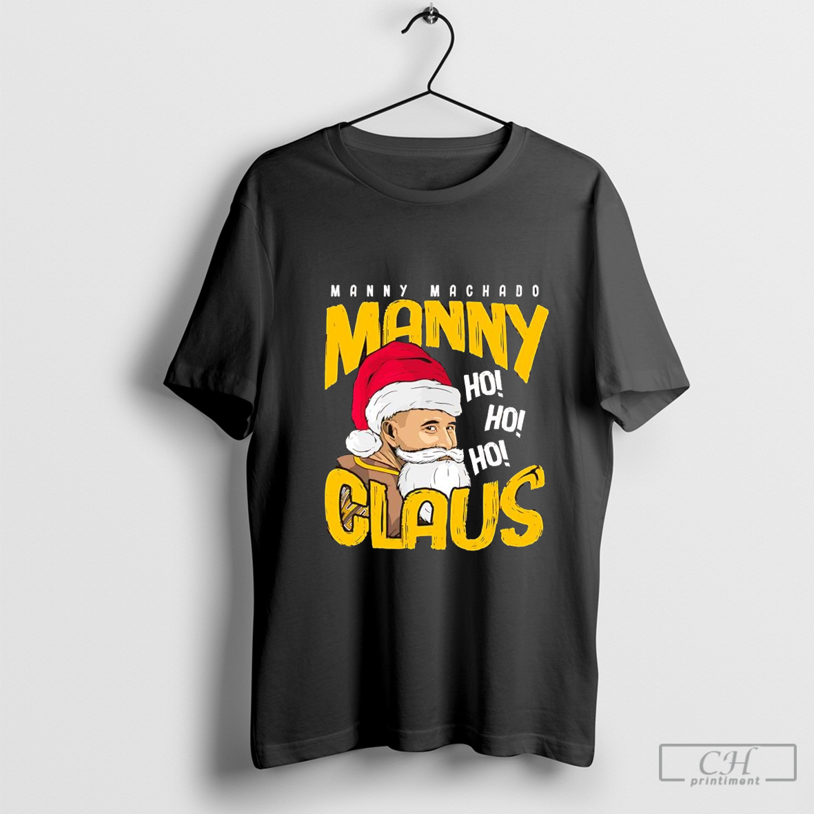 Santa Manny Machado Manny Claus Ho Ho Ho Christmas shirt