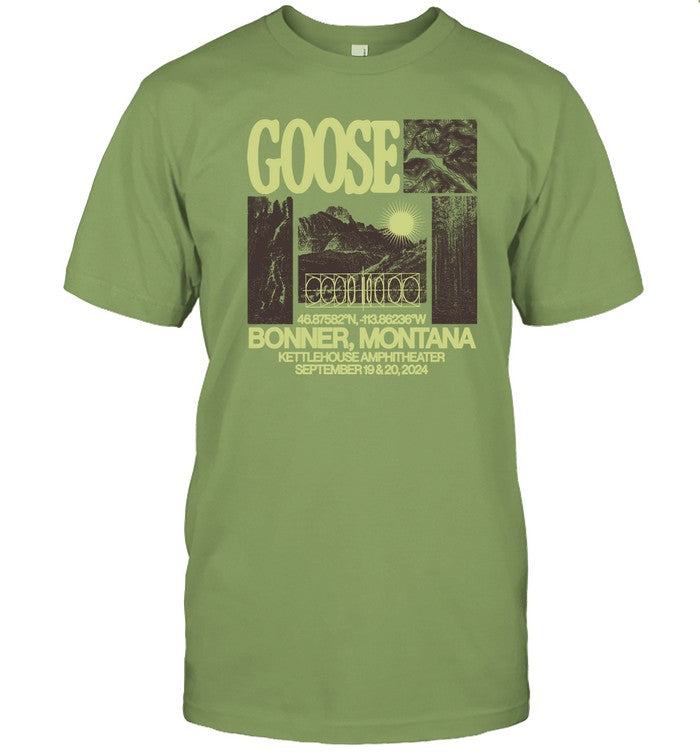 shirt goose september 18-19 2024 kettlehouse amphitheater missoula, mt concert