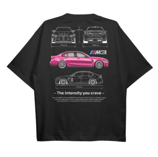 Drive in Style Car-Themed T-Shirts, G80 M3 T-Shirt, G80 M3 Technical Specs T-Shirt, Ride the Style, Racing Shirt, Sport Car Shirt Top Menswear