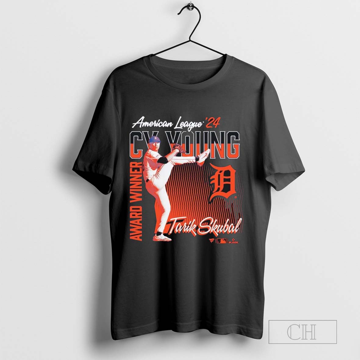 Tarik Skubal Detroit Tigers 2024 American League Cy Young Award winner T-shirt