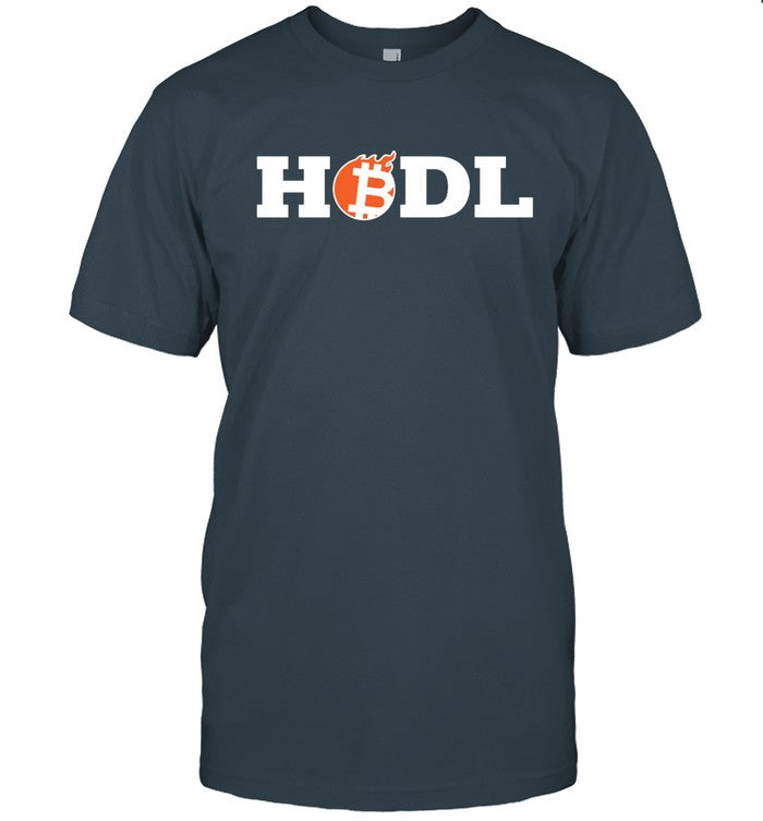 Crypto Girl Hodl Bitburn Black Tee