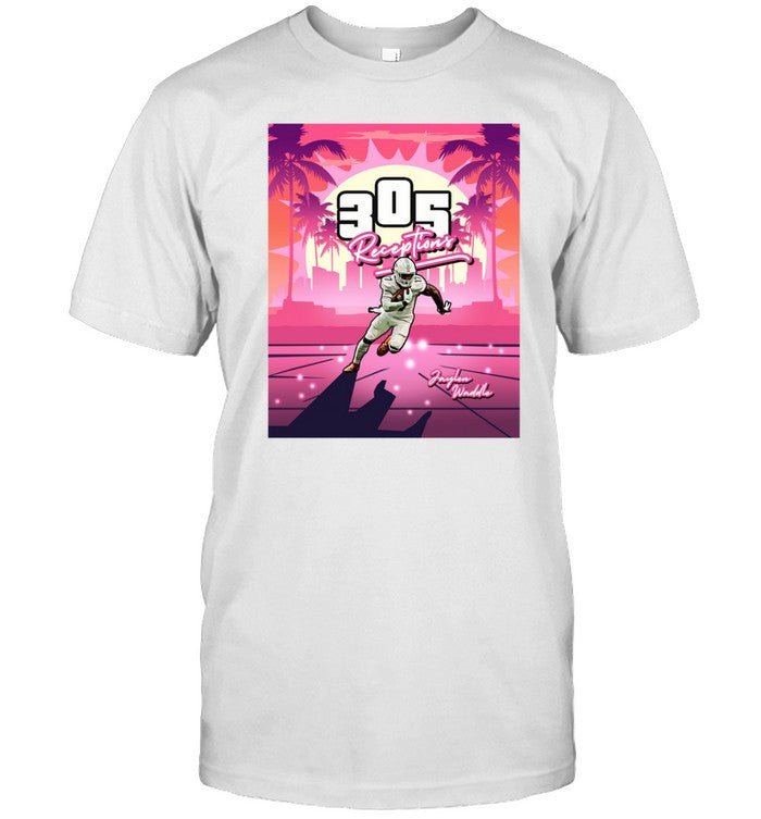 Jaylen Waddle 30S Receptions Shirt