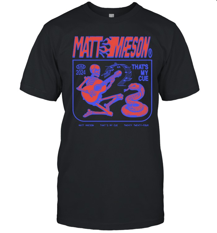 Matt Maeson That'S My Cue Red Skeleton Tee