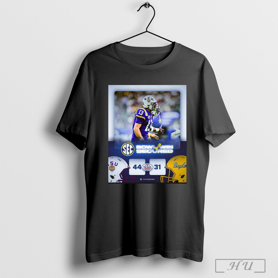 Sec Texas Bowl Lsu Tigers Win Baylor Bears Final Score 44 31 Poster T Shirt