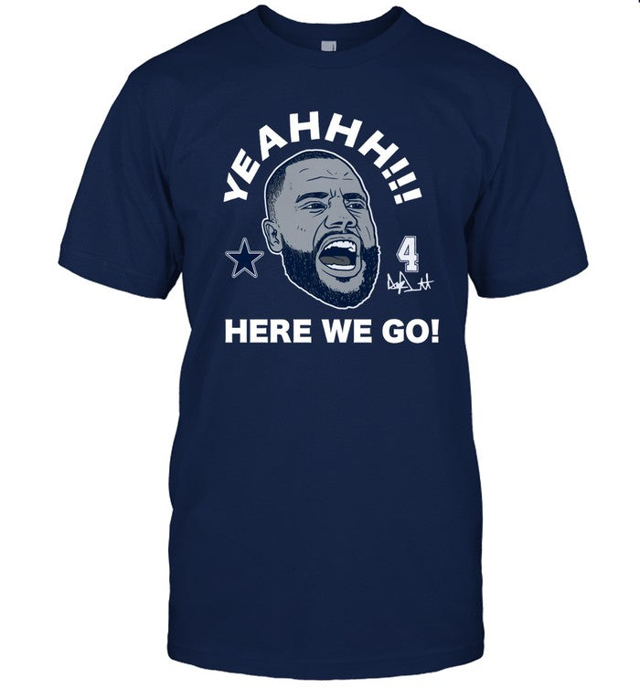 T-Shirts Dak Prescott Here We Go Limited
