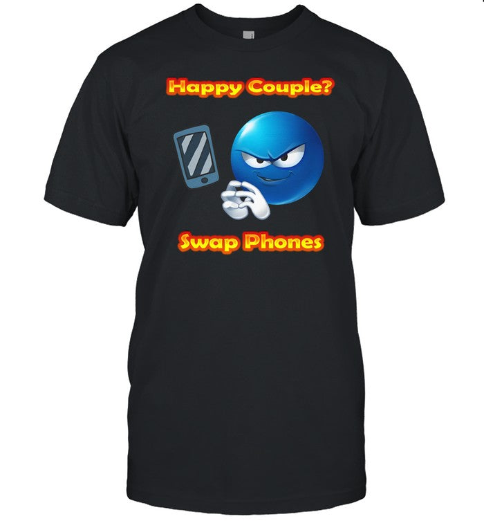 Happy Couple Swap Phones