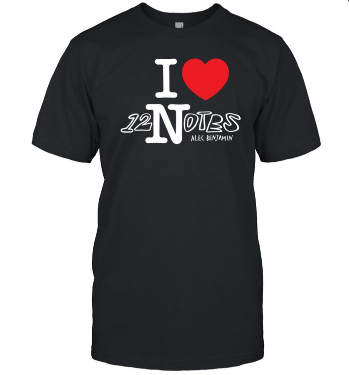 Alec Benjamin 12 Notes Tee