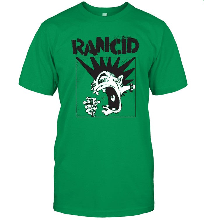 Rancid Screaming Mohawk green T-Shirt 2023