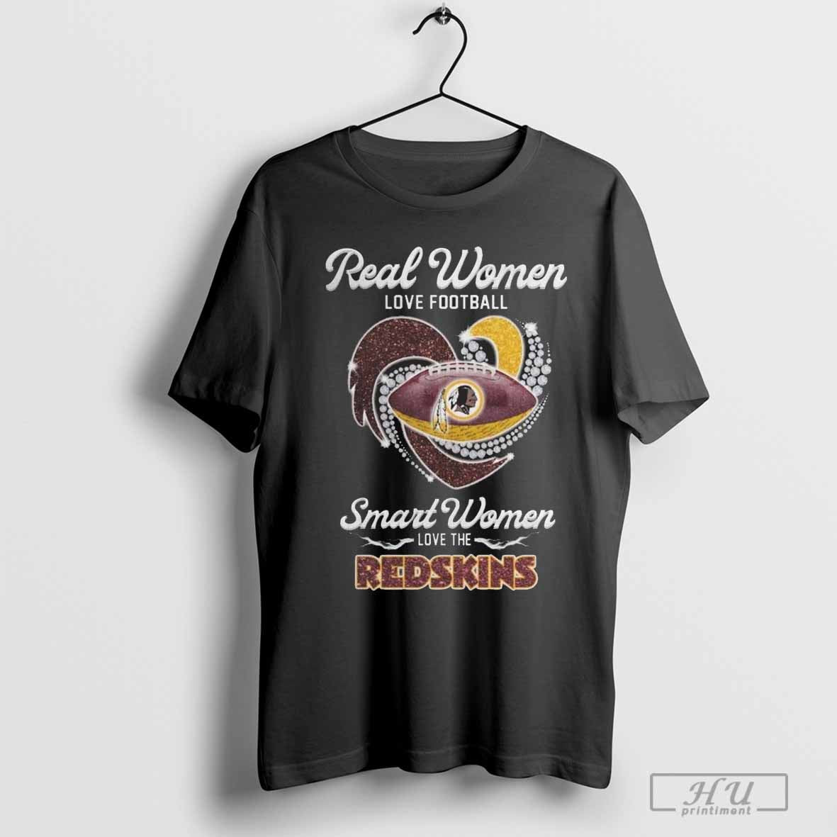 Real Women Love Football Smart Women Love The Washington Commanders T-Shirt