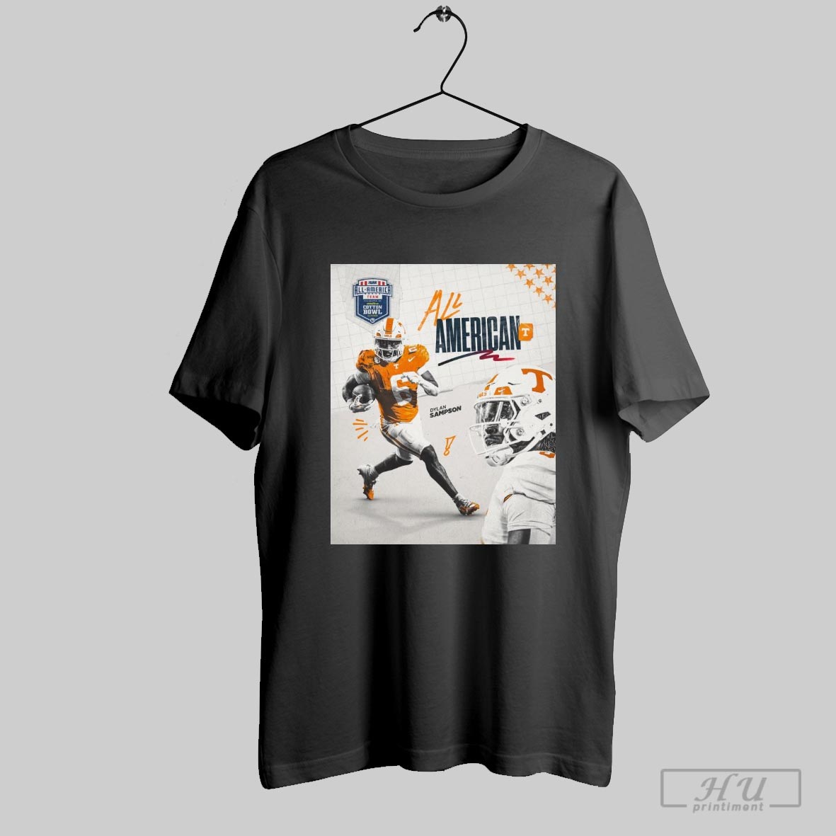 Tennessee Vols Dylan Sampson Fwaa All America Team Cotton Bowl 2024 Poster T Shirt