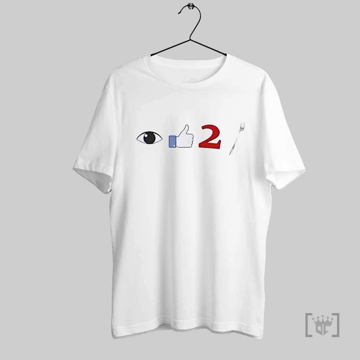See Like Button With 2 Forks T Shirt