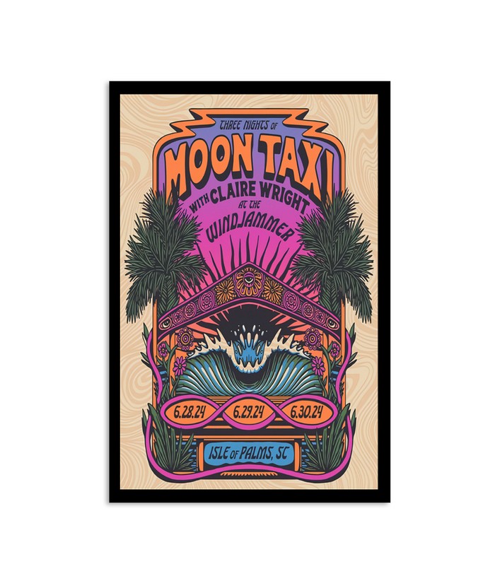 Moon Taxi June 28-30, 2024 Isle Of Palms, SC Poster