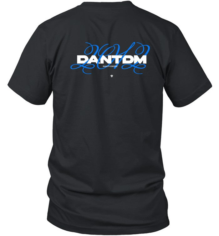 DanTDM Tiny Subscribe Black T-Shirt