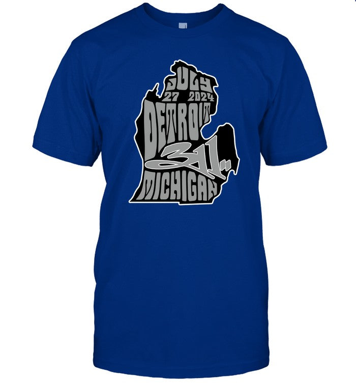 311 Band Tour in Detroit MI On Jul 27 2024 T-Shirt