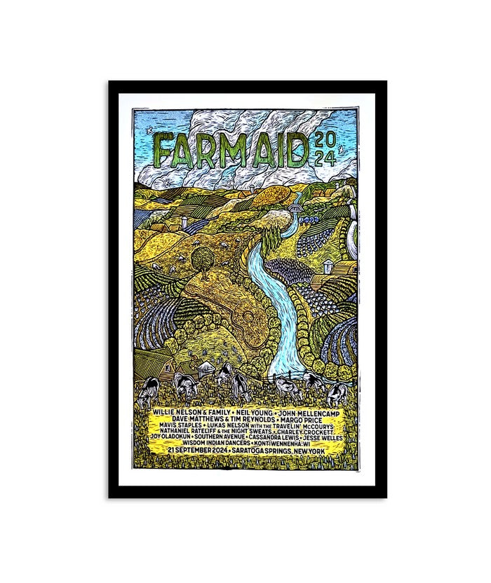 farm aid saratoga springs new york ny september 21 2024 poster