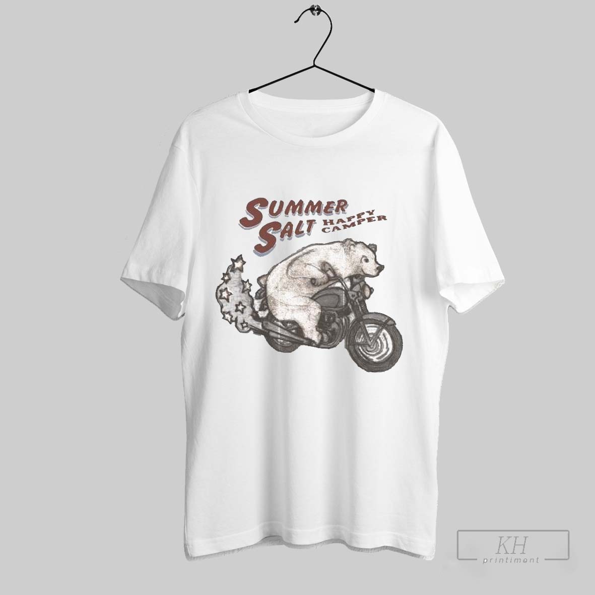 Summer Salt Happy Camper Bear Motor T Shirts Sweatshirt Tee Shirt
