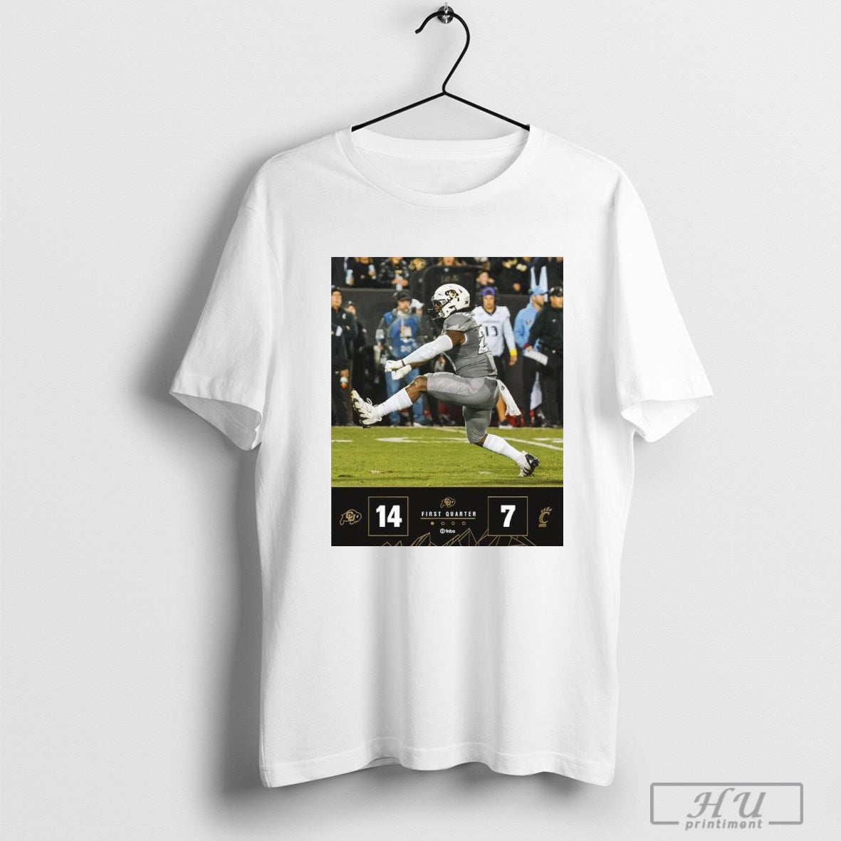 Poster First Quarter Colorado Buffaloes 14 – 7 Cincinnati Bearcats End Of The First T-shirt