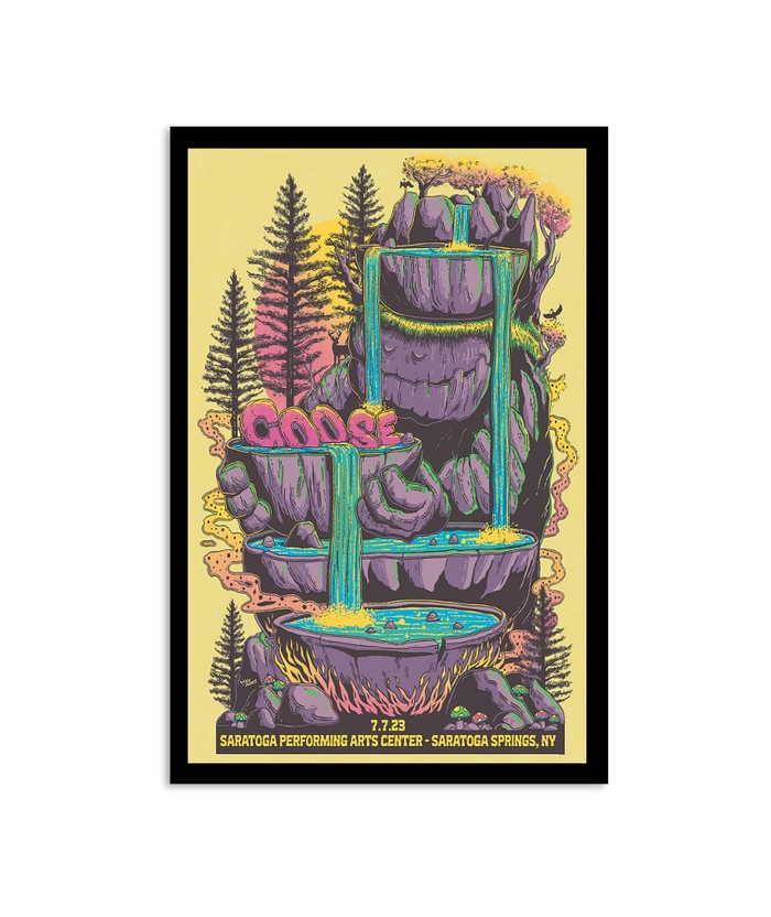 Poster Goose July 7, 2023 Saratoga Performing Arts Center Saratoga Springs, NY