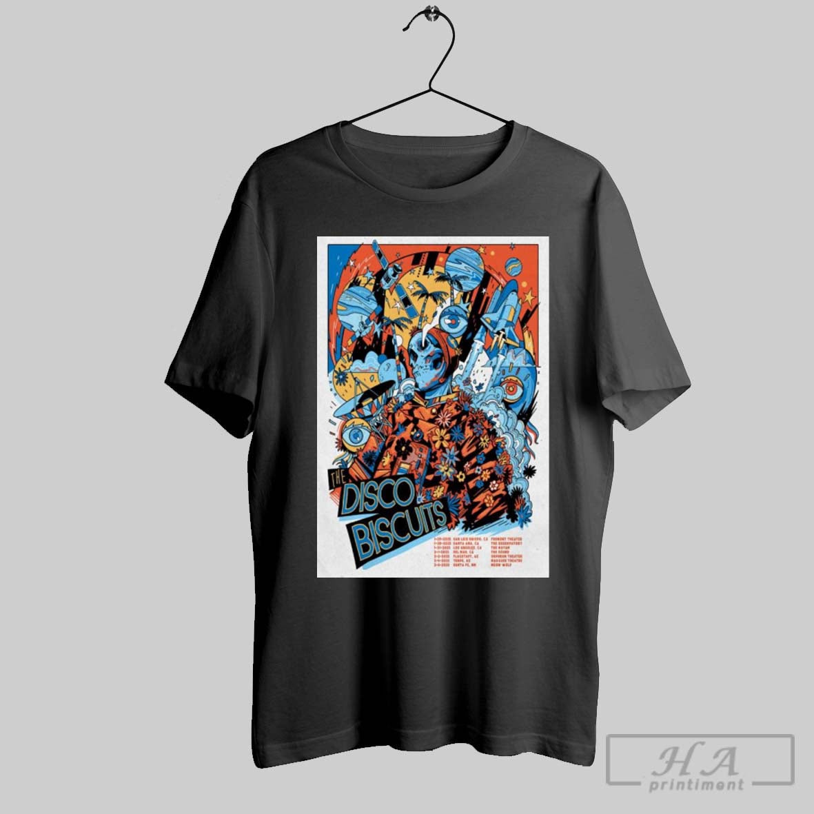 Poster The Disco Biscuits Feb 5 2025 Meow Wolf In Santa Fe Nm T Shirt