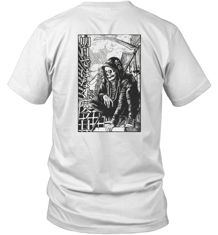 ONE DAY WE'LL ALL BE SKELETONS TEE WHITE