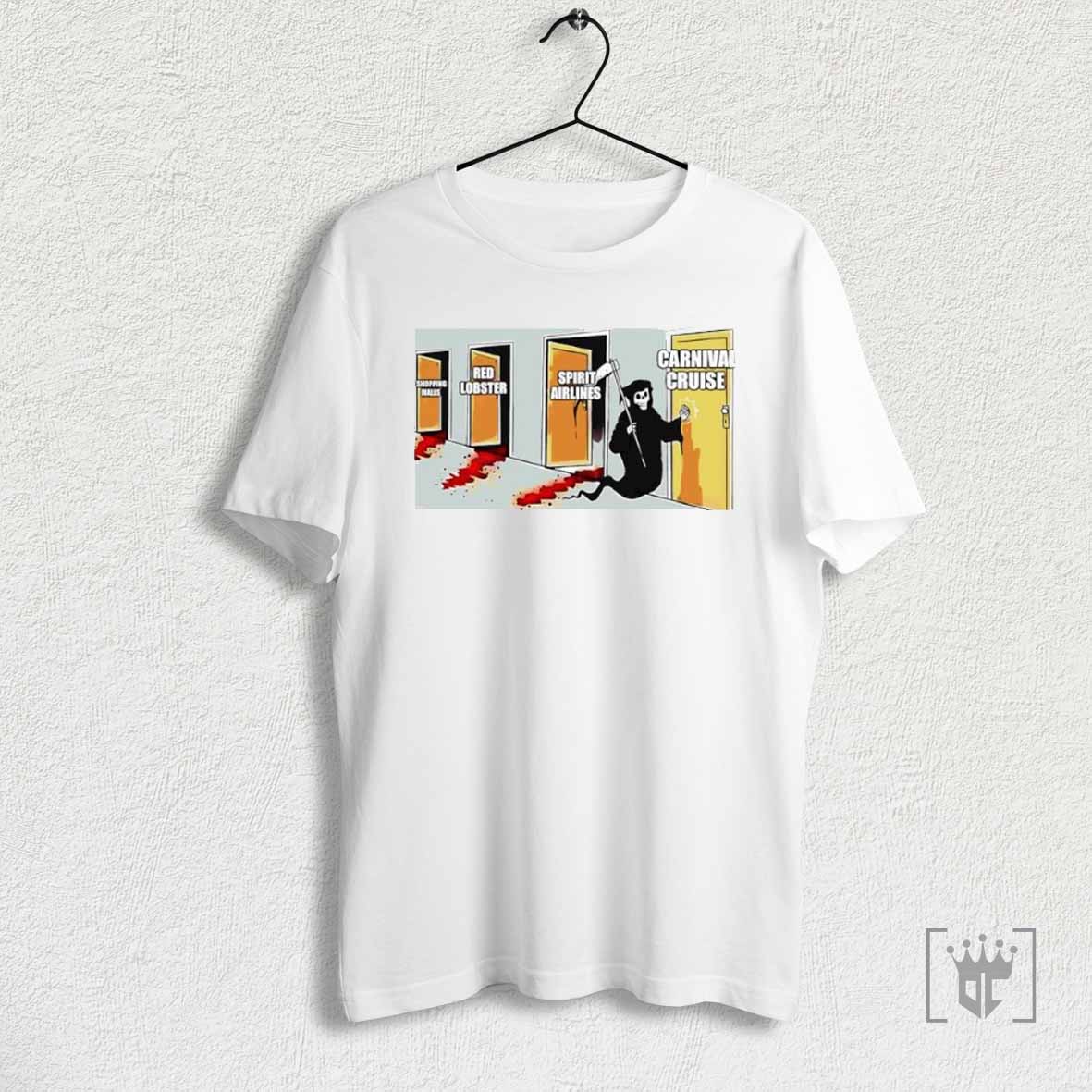 Shopping Malls Red Lobster Spirit Airlines Carnival Cruise T Shirt