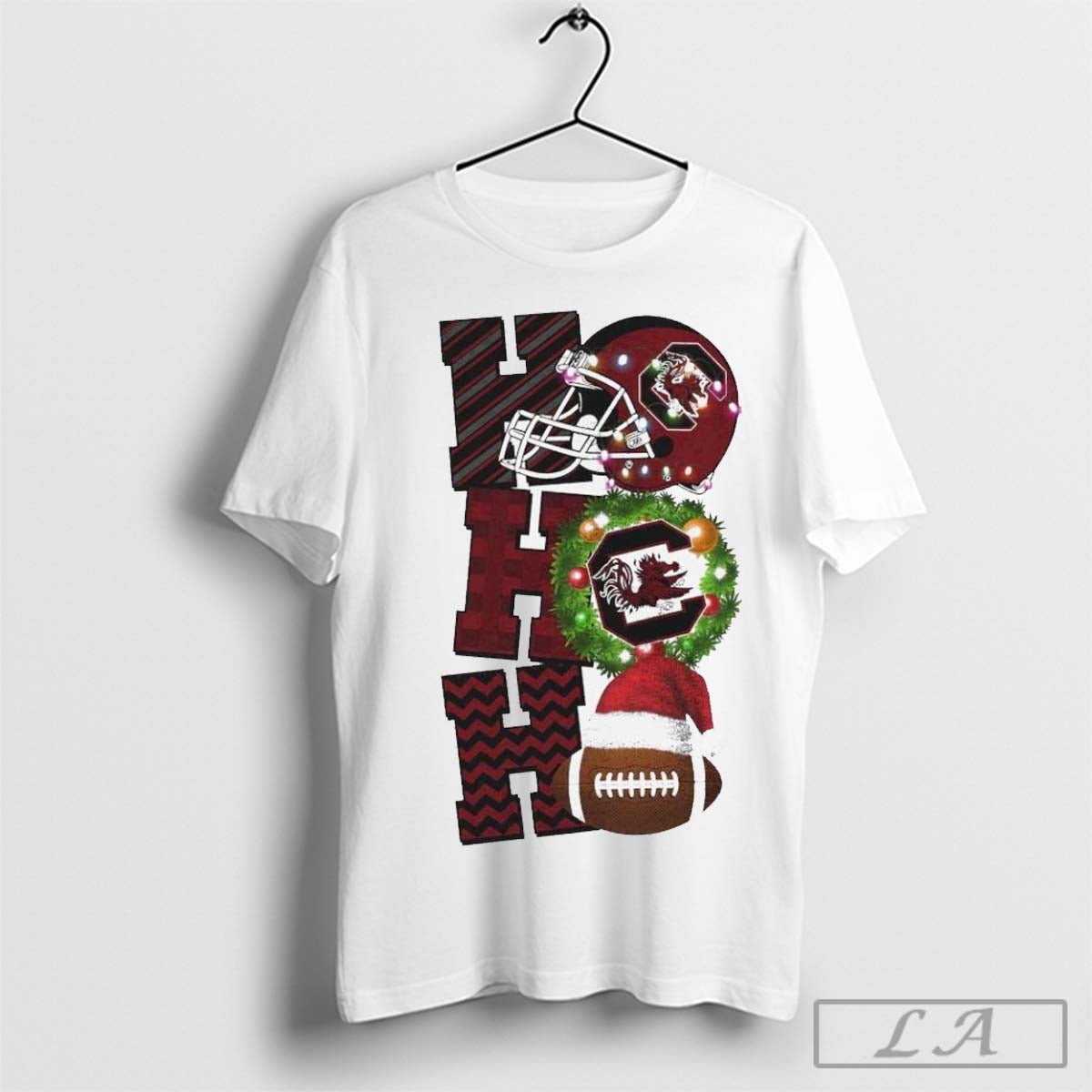 South Carolina Gamecocks Football Christmas Ho Ho Ho Game Day T-Shirt