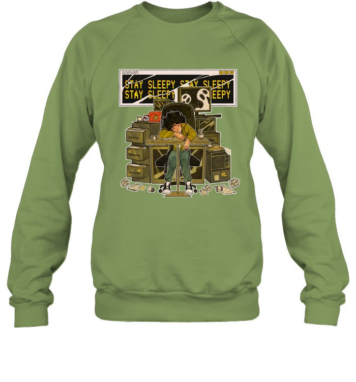 Olivesleepy Stay Sleepy Sweatshirt