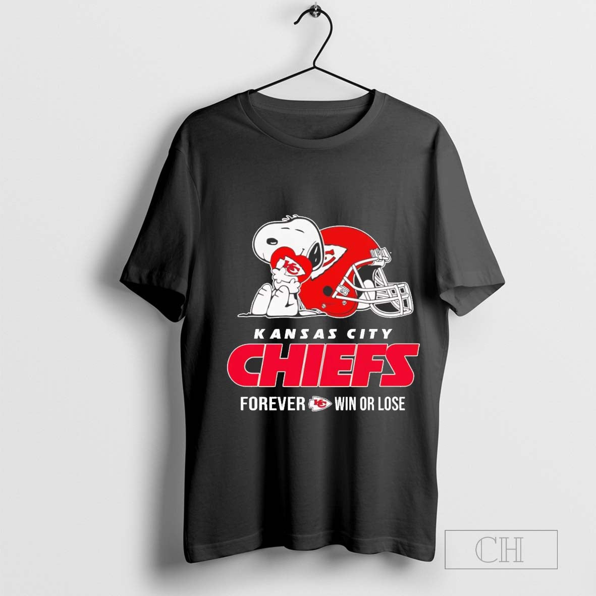 Snoopy love Kansas City Chiefs forever win or lose t shirt