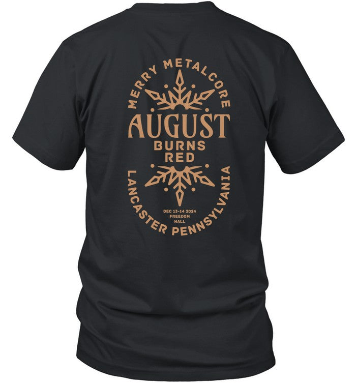 August Burns Red Freedom Hall December 13-14 2024 Lancaster PA Concert Shirt