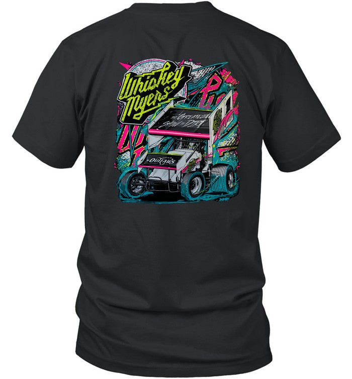 2023 Whiskey Myers X World Of Outlaws Neon Shirt