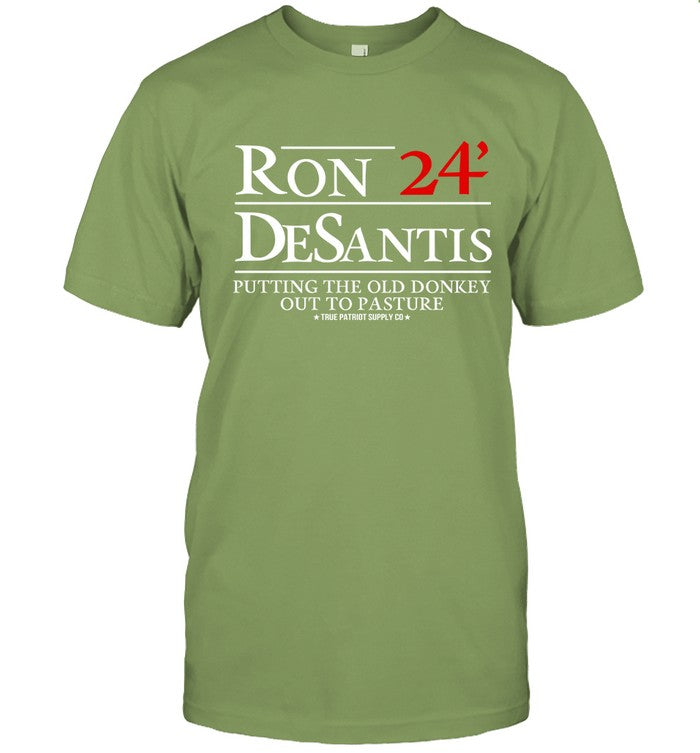 Limited Ron Desantis 2024 Putting The Old Donkey Out to Pasture Shirt