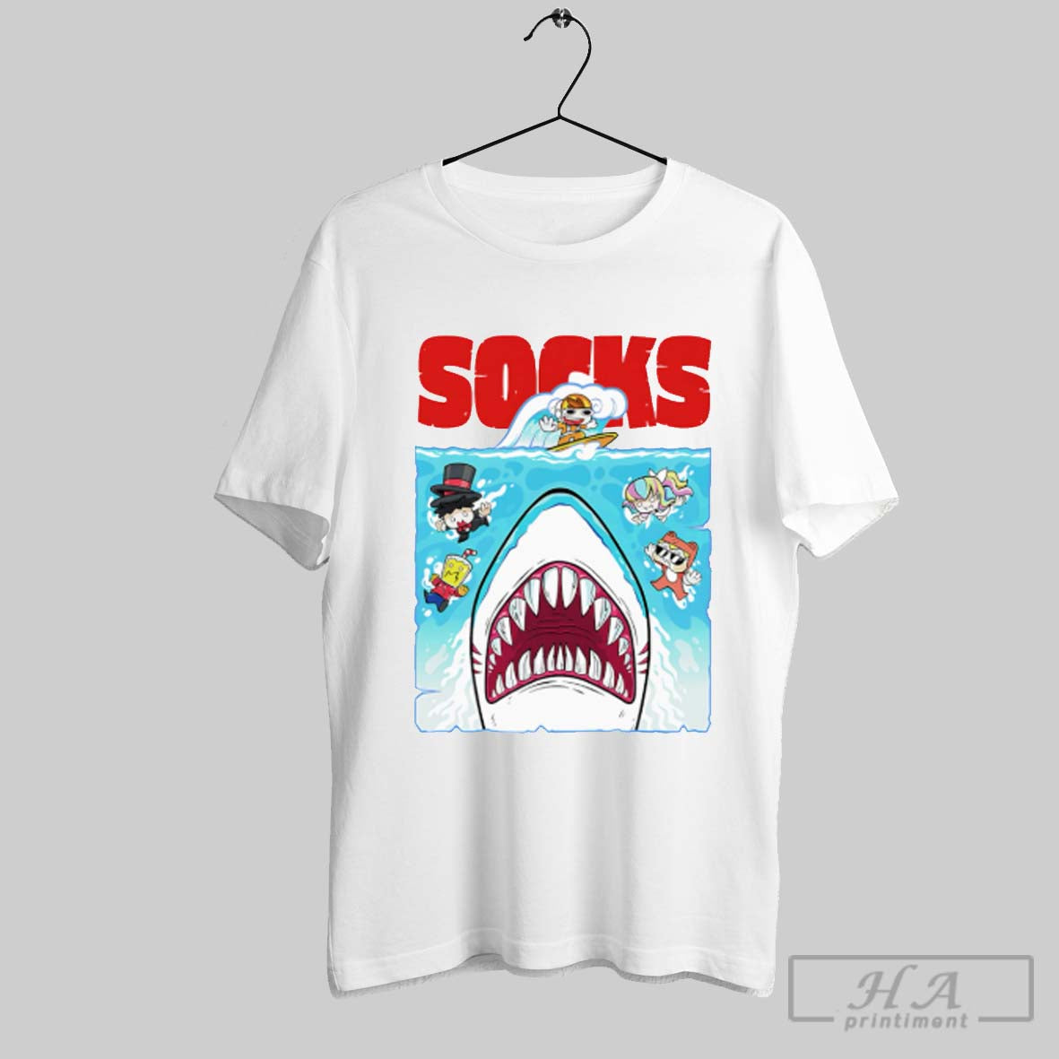 Socks Swim With Sharks Shirt
