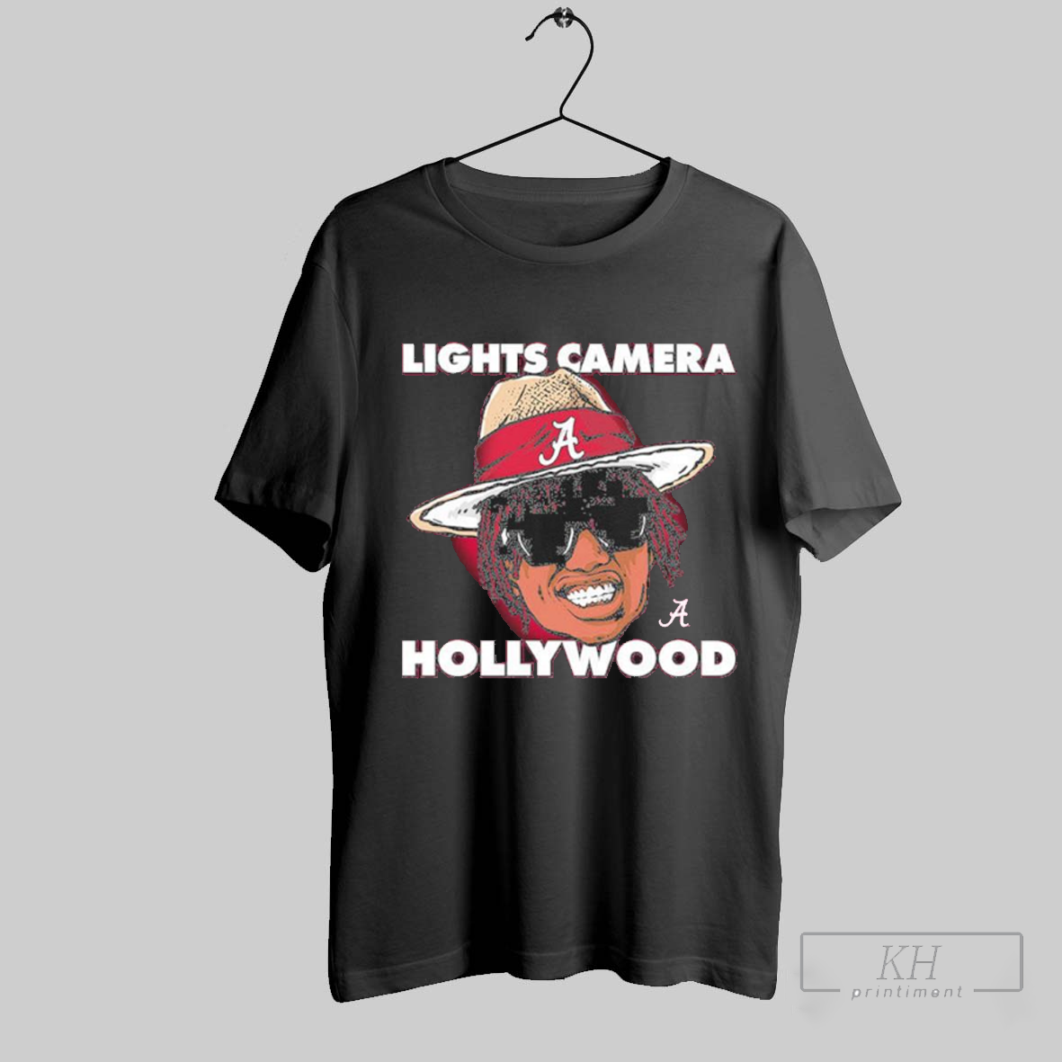 Ryan Williams Alabama Ncaa Football Lights Camera Hollywood Caricature T Shirt T Shirt
