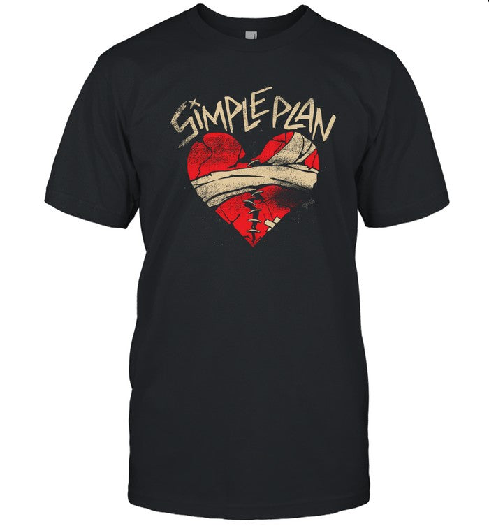 Simple Plan Valentines Day Broken Heart Shirt