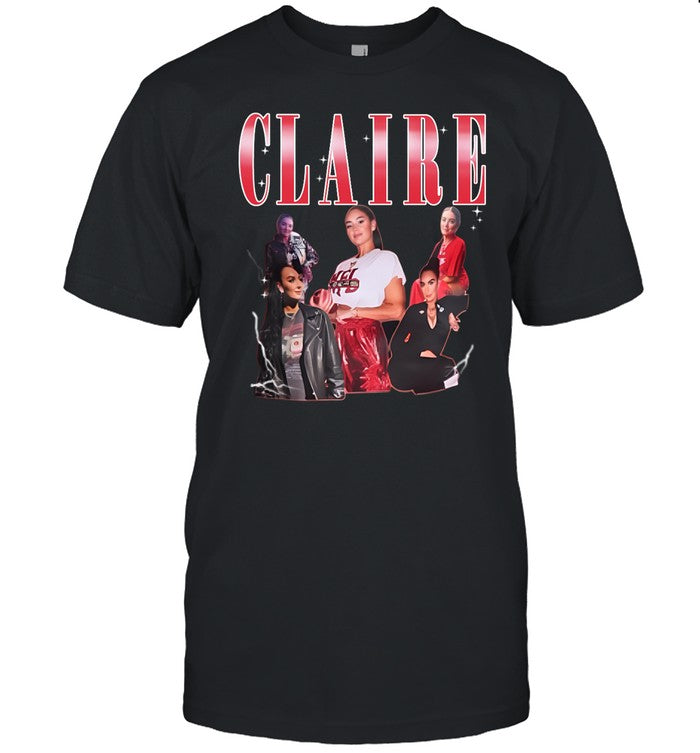 George Kittle Wearing His Wife Claire Kittle Long Sleeve T Shirt