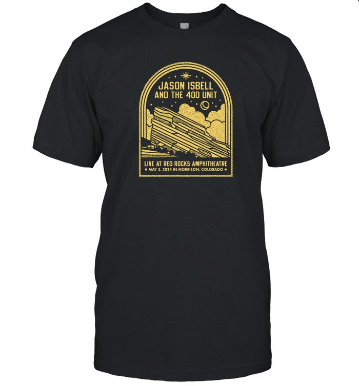 T-Shirt Jason Isbell And The 400 Unit May 3, 2024 Red Rocks Amphitheatre Morrison, CO