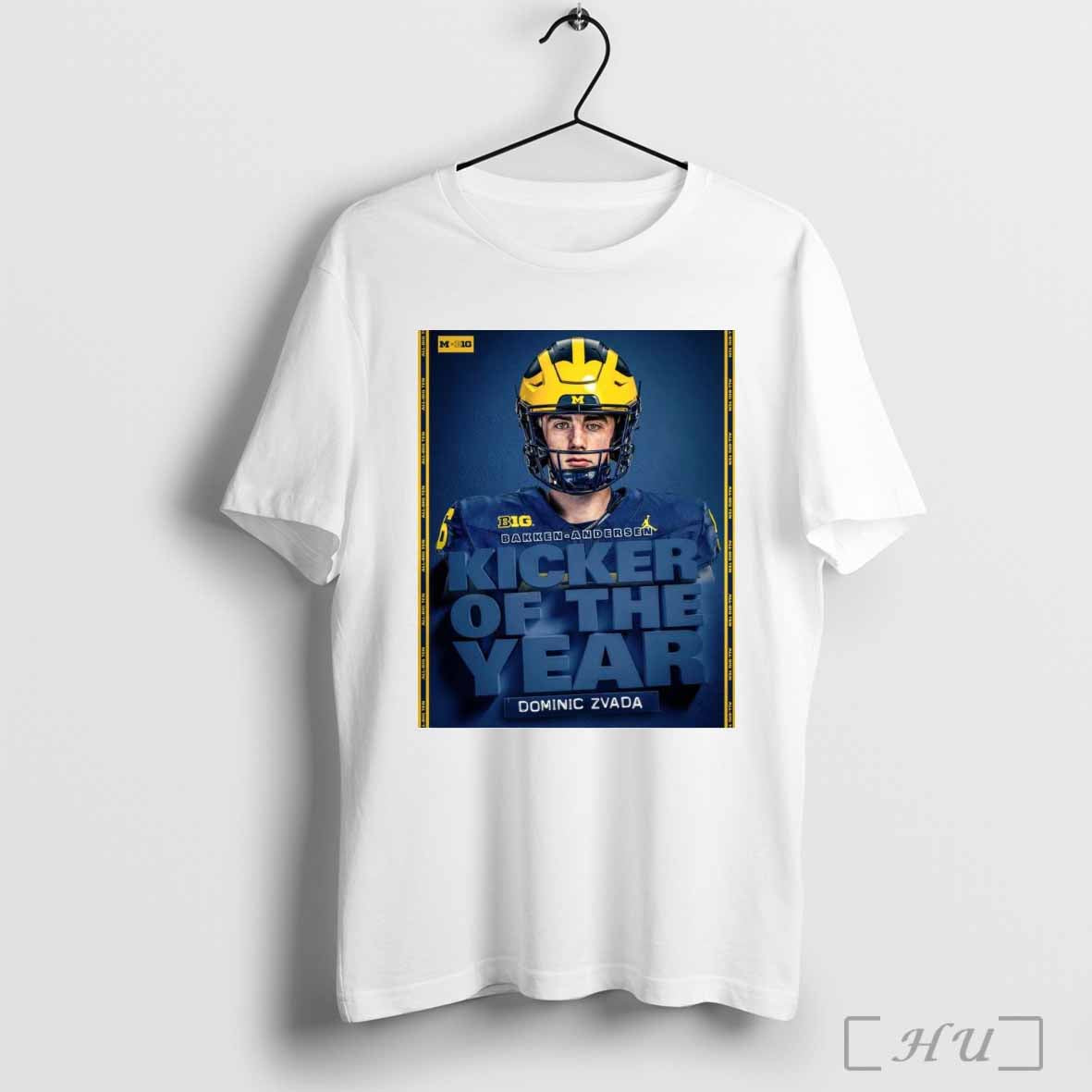 Poster Michigan Wolverines Dominic Zvada Big Bakken – Anderson Kicker Of The Year T-shirt
