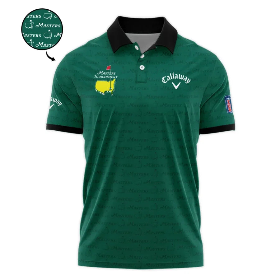 Golf Pattern Masters Tournament Callaway Polo Shirt Green Color Golf Sports All Over Print Polo Shir