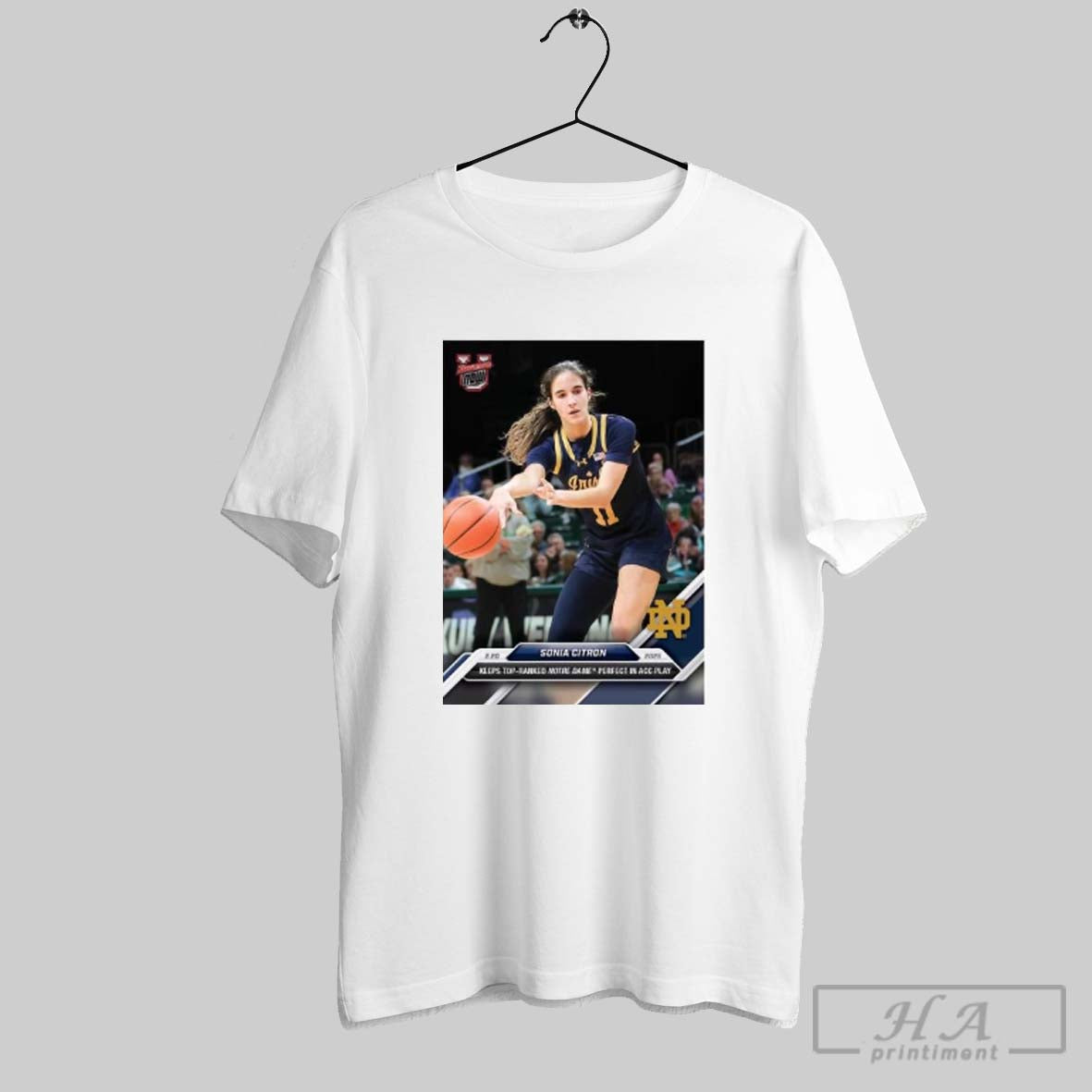 Sonia Citron Notre Dame Fighting Irish 2024 25 Bowman U Now Basketball Shirt